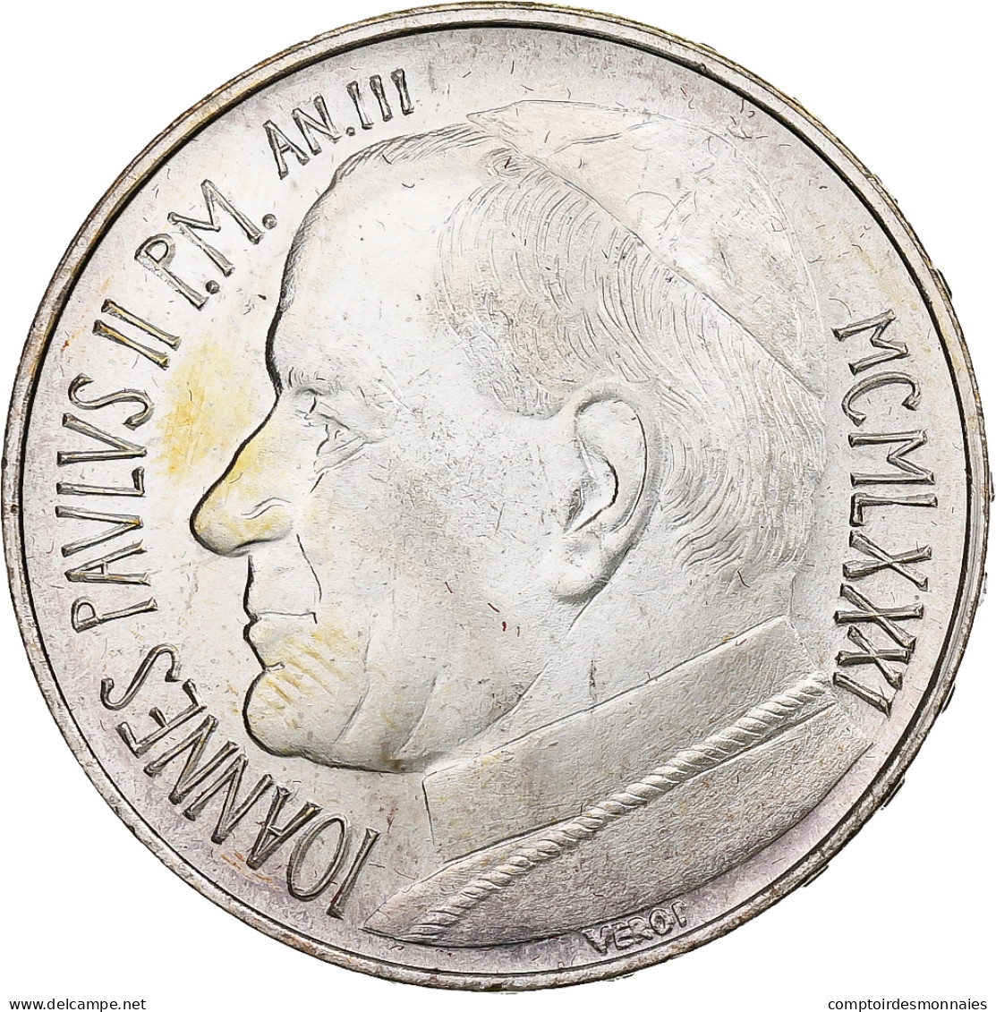 Vatican, John Paul II, 500 Lire, 1981 (Anno III), Rome, Argent, SPL+, KM:160 - Vatican