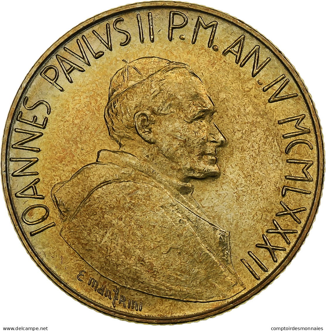 Vatican, John Paul II, 200 Lire, 1982 (Anno IV), Rome, Bronze-Aluminium, SPL+ - Vatican