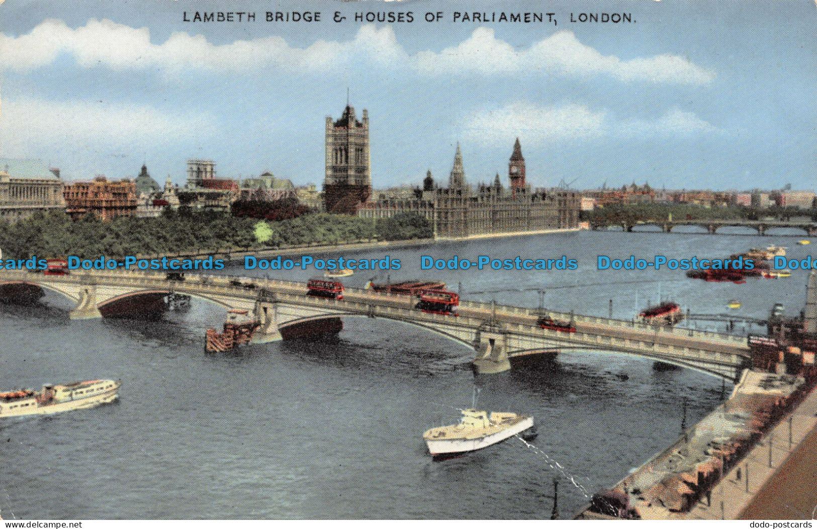 R112967 Lambeth Bridge And Houses Of Parliament. London. Dennis. 1961 - Sonstige & Ohne Zuordnung