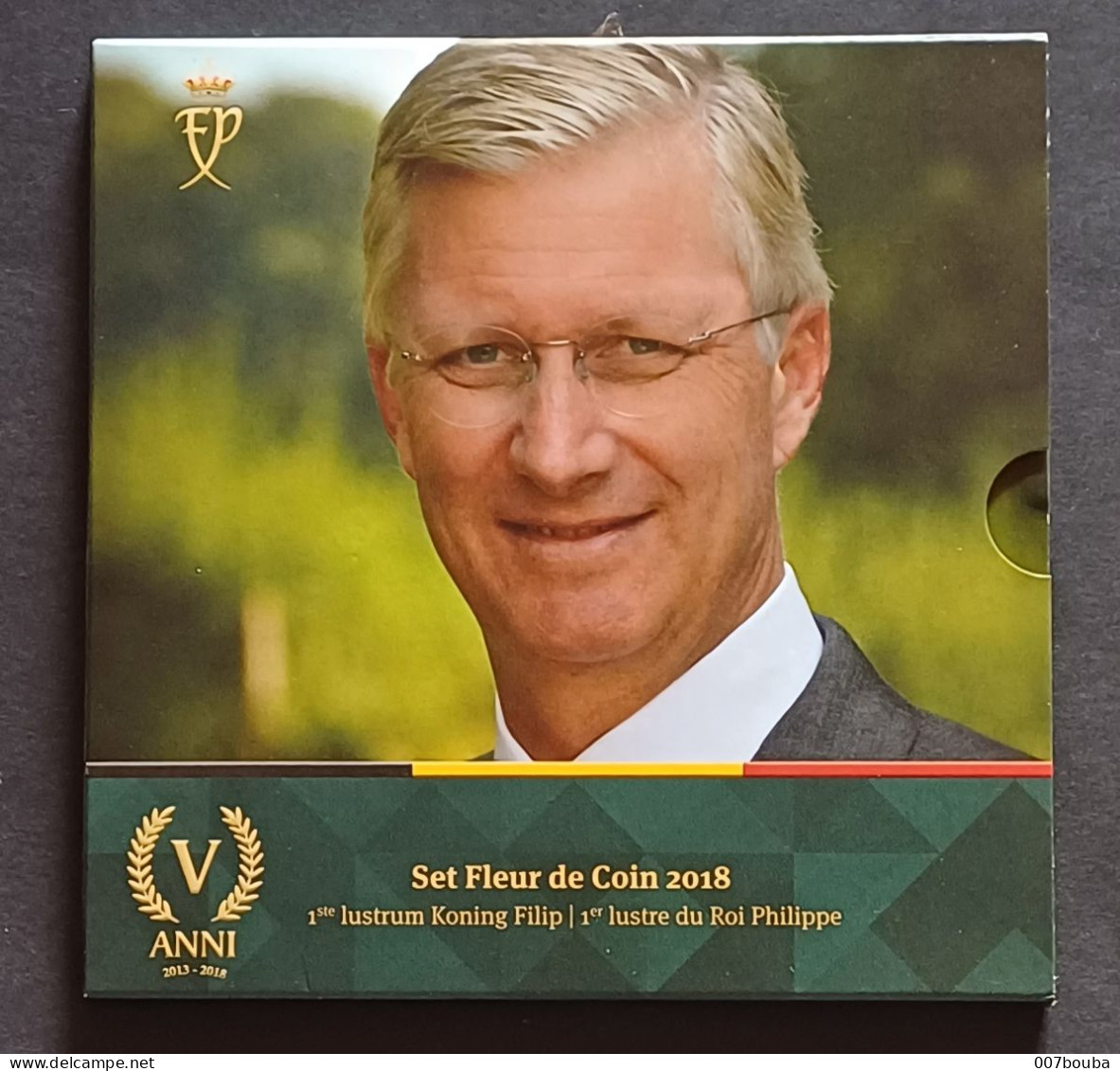 BELGIQUE 2018 / SET FDC 8 VALEURS + MEDAILLE / 1er LUSTRE DU ROI PHILIPPE - Belgien