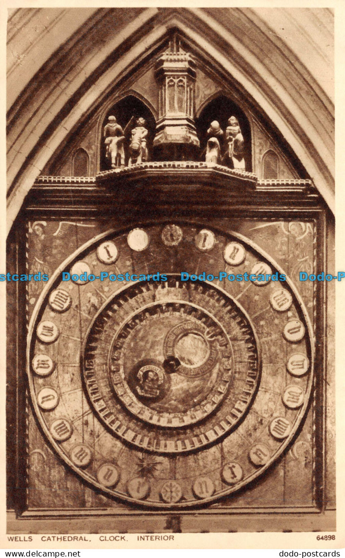 R111991 Wells Cathedral. Clock Interior. Photochrom - Welt