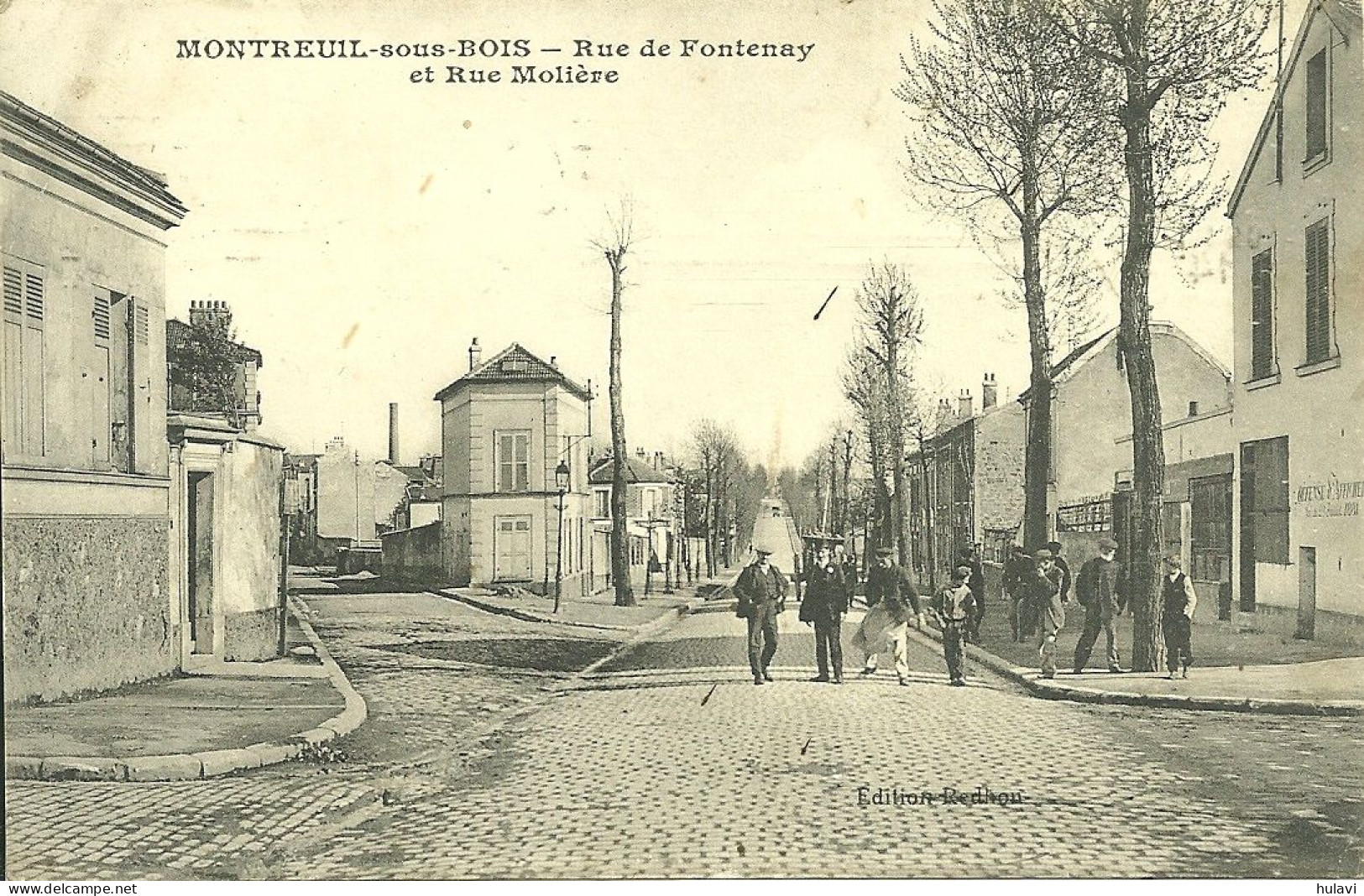 78  MONTREUIL SOUS BOIS - RUE DE FONTENAY ET RUE MOLIERE (ref 7237) - Sonstige & Ohne Zuordnung