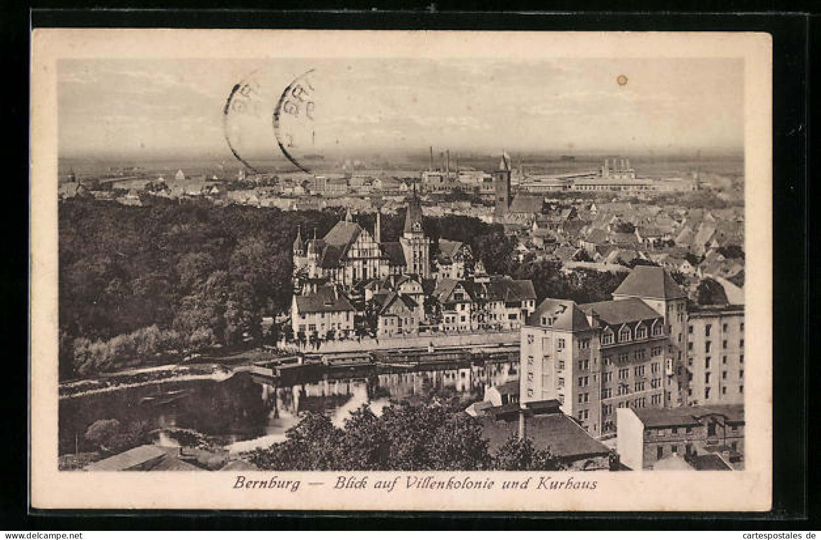 AK Bernburg, Blick Auf Villenkolonie Und Kurhaus  - Bernburg (Saale)