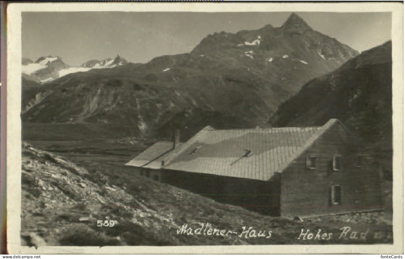 10599183 Silvretta Madlener Haus  X 1926 Silvretta - Sonstige & Ohne Zuordnung