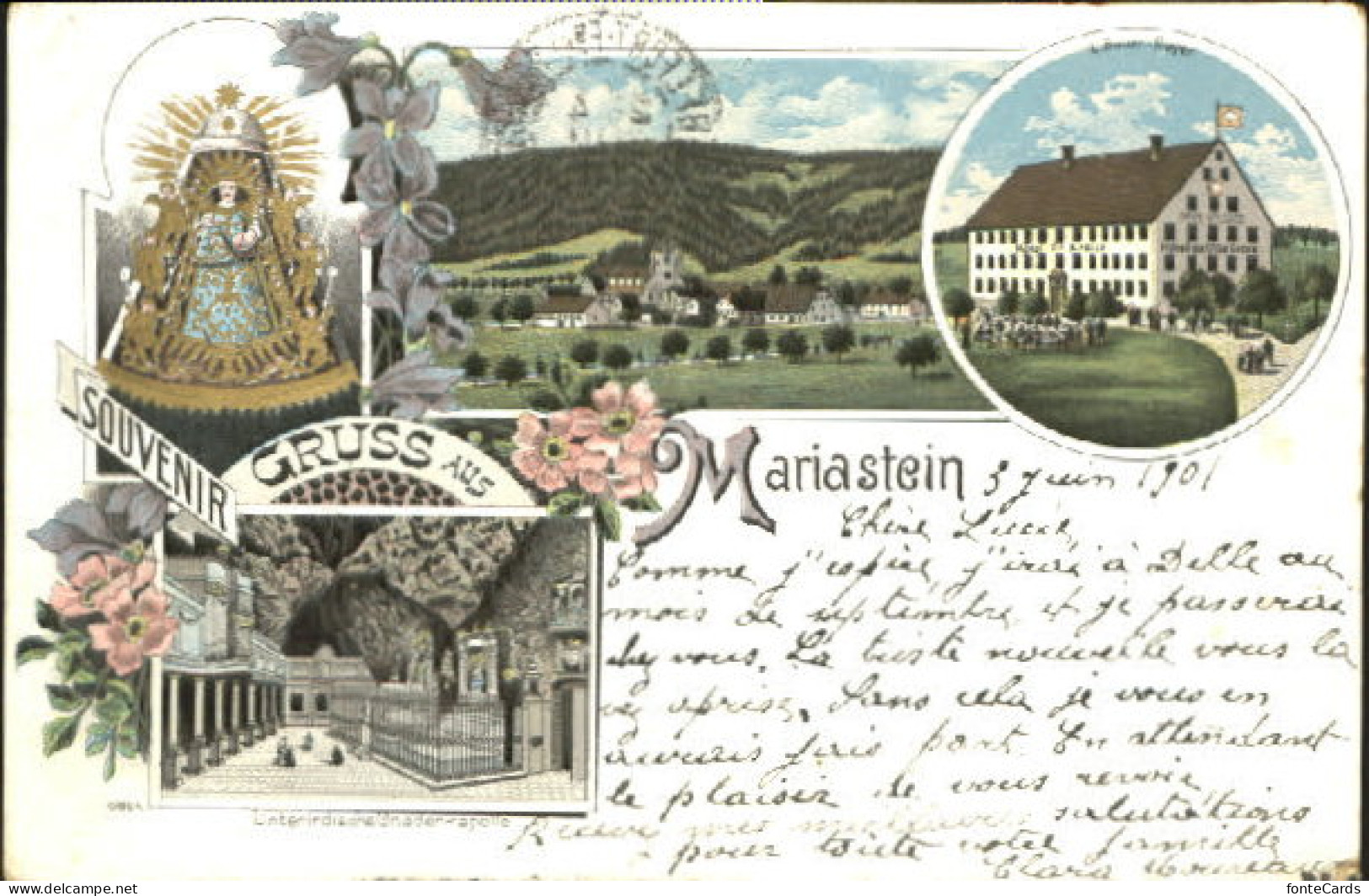 10582125 Mariastein SO Mariastein Hotel Kapelle X 1901 Mariastein - Sonstige & Ohne Zuordnung