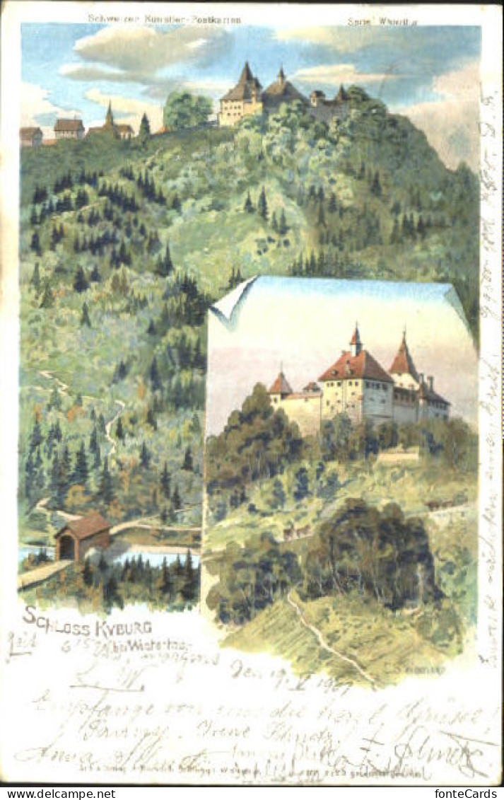 10582102 Kyburg ZH Schloss Kyburg KuenstlerC. Steinmann X 1901 Kyburg - Other & Unclassified