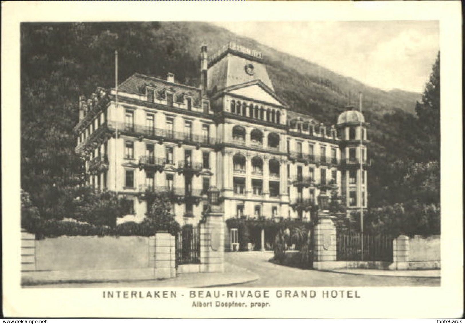 10581962 Interlaken BE Interlaken Hotel Ungelaufen Ca. 1930 Interlaken BE - Sonstige & Ohne Zuordnung