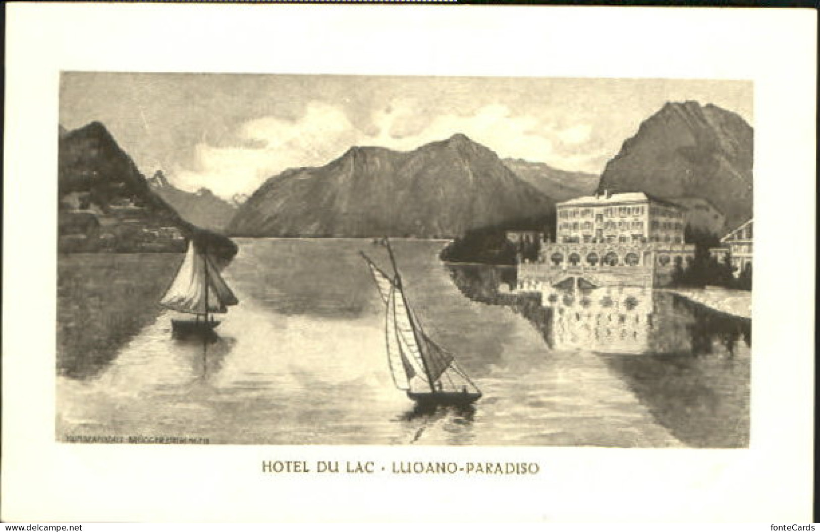 10581935 Paradiso Paradiso Lugano Hotel Ungelaufen Ca. 1930 Paradiso - Sonstige & Ohne Zuordnung