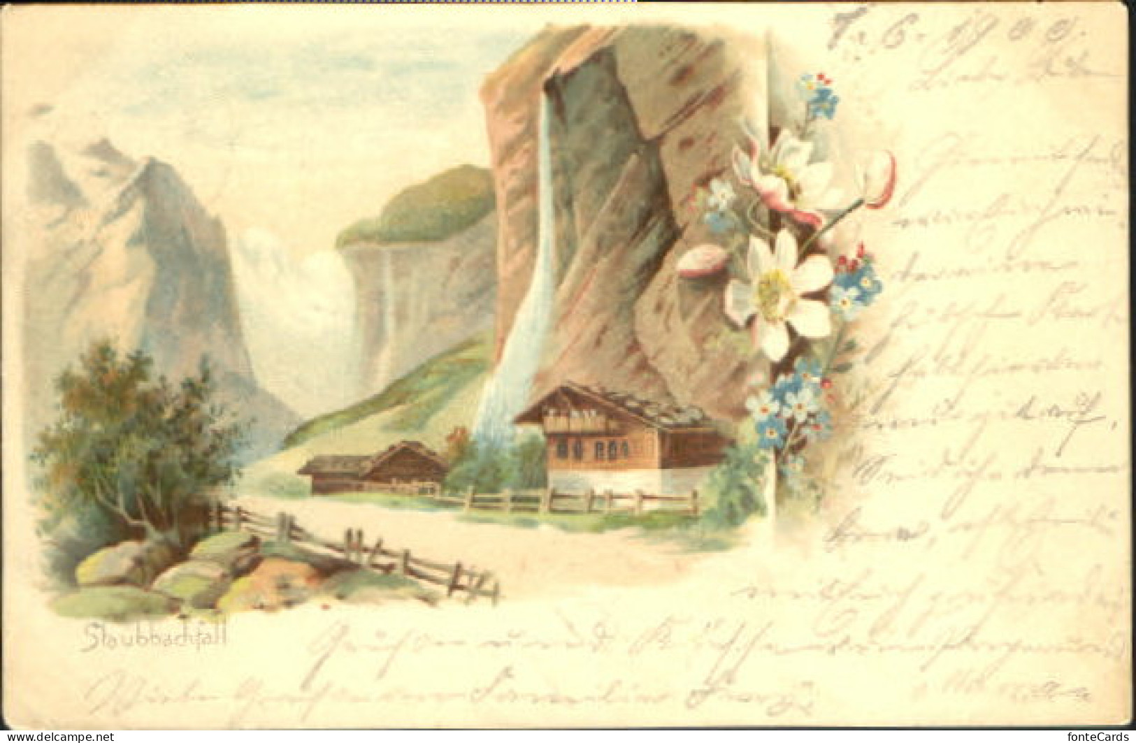 10581897 Lauterbrunnen BE Lauterbrunnen Staubbachfall X 1900 Lauterbrunnen BE - Sonstige & Ohne Zuordnung