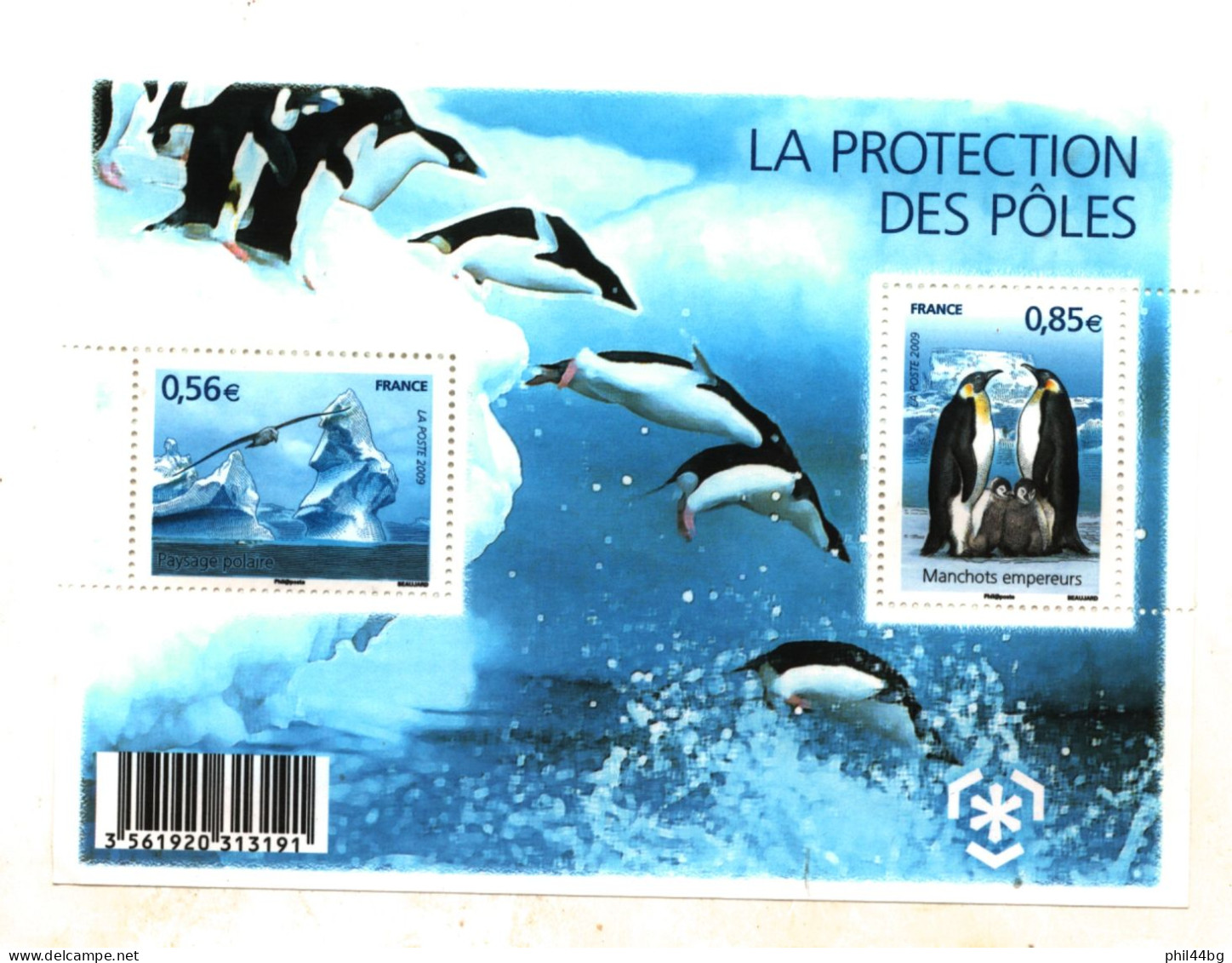 Bloc 2 Timbres De France - "LA PROTECTION DES PÔLES" - 2009 – NEUF - 033 - Ongebruikt