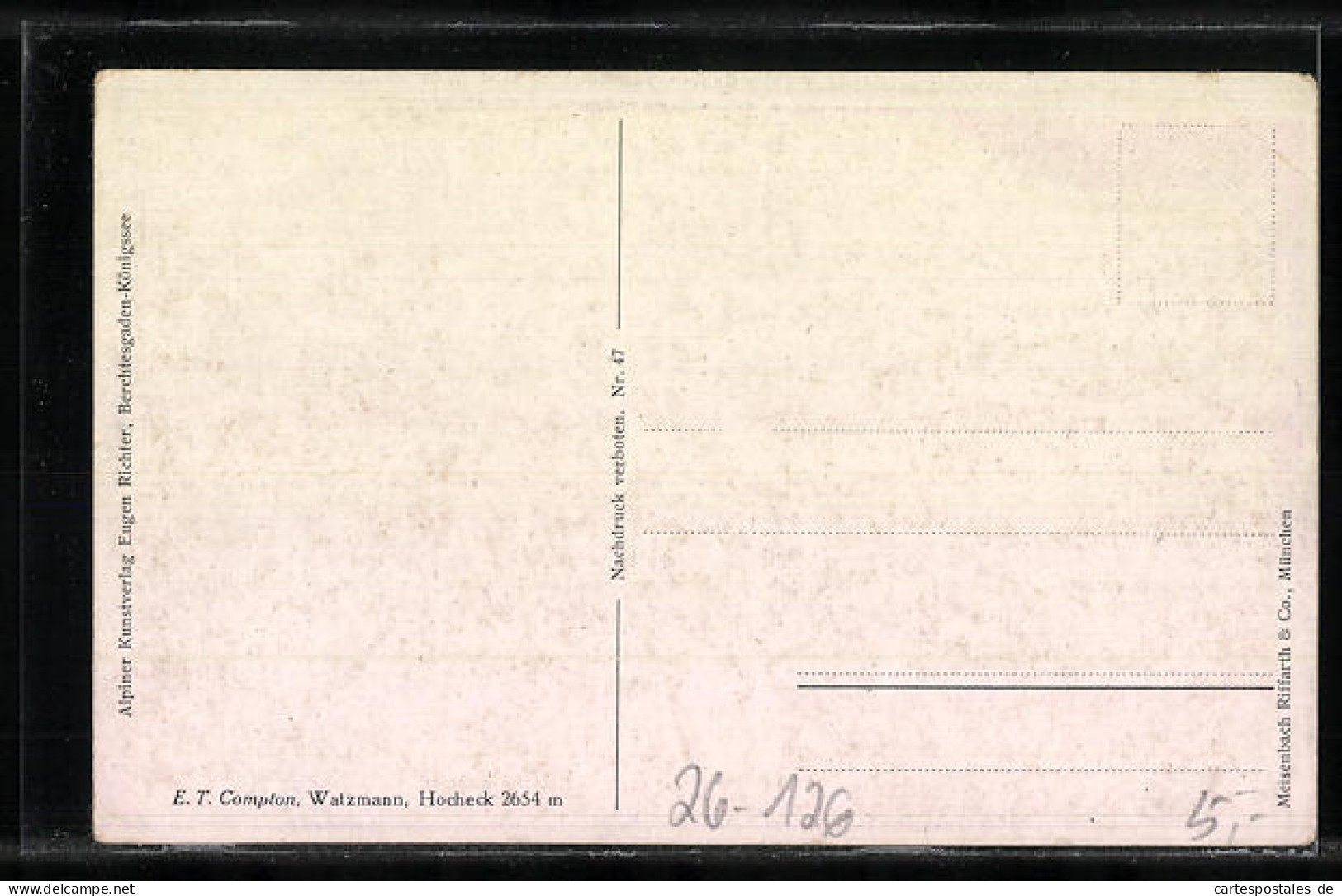 Künstler-AK Edward Theodore Compton: Watzmann, Hocheck  - Compton, E.T.