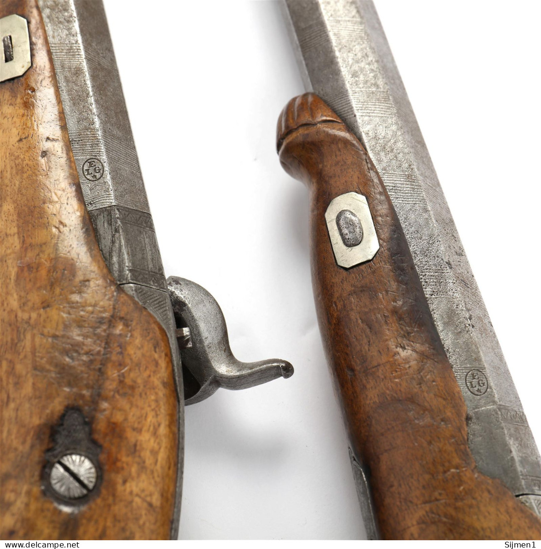 Matched Pair of Belgian Dueling Pistols