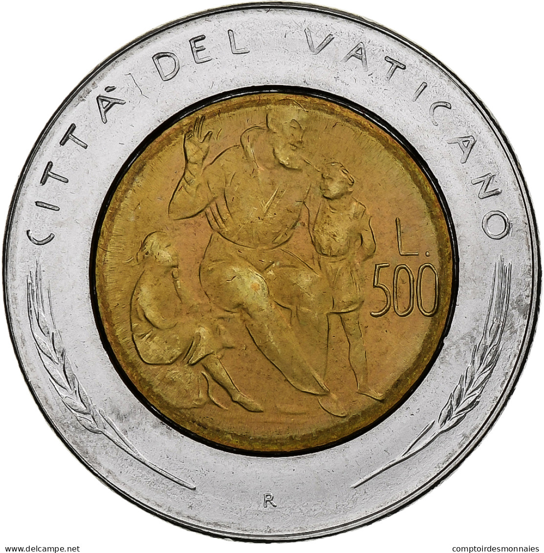 Vatican, John Paul II, 500 Lire, 1982 (Anno IV), Rome, Bimétallique, SPL+ - Vatican