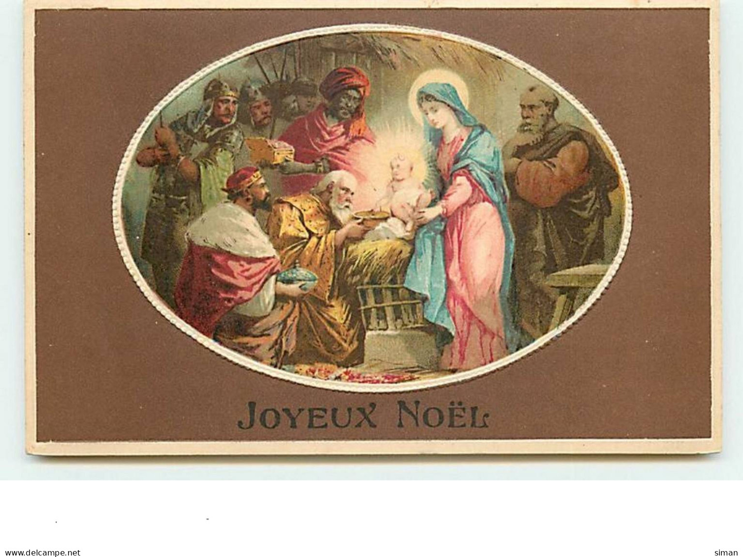 N°9842 - Carte Fantaisie - Joyeux Noël - Nativité - Otros & Sin Clasificación