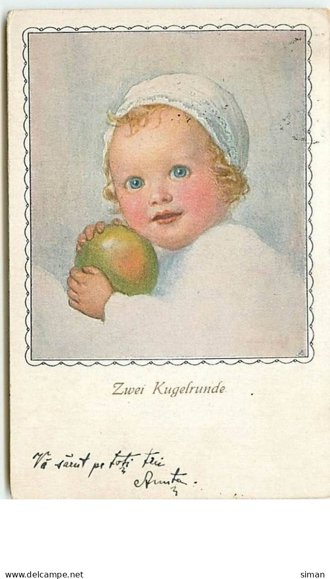 N°7598 - Carte Fantaisie - MM Vienne N°923 - Bébé Avec Une Balle - Zwei Kugelrunde - Bébés