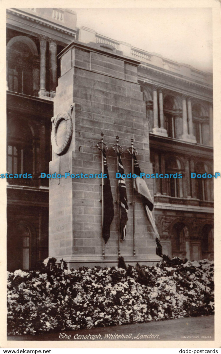 R113640 The Cenotaph. Whitehall. London. Valentine - Sonstige & Ohne Zuordnung