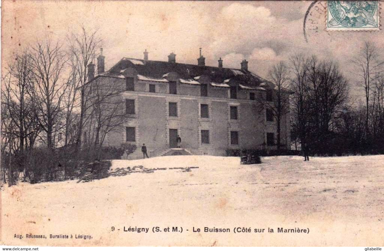 77 - Seine Et Marne -  LESIGNY - Le Buisson Sous La Neige  ( Coté Sur La Marniere) - Lesigny