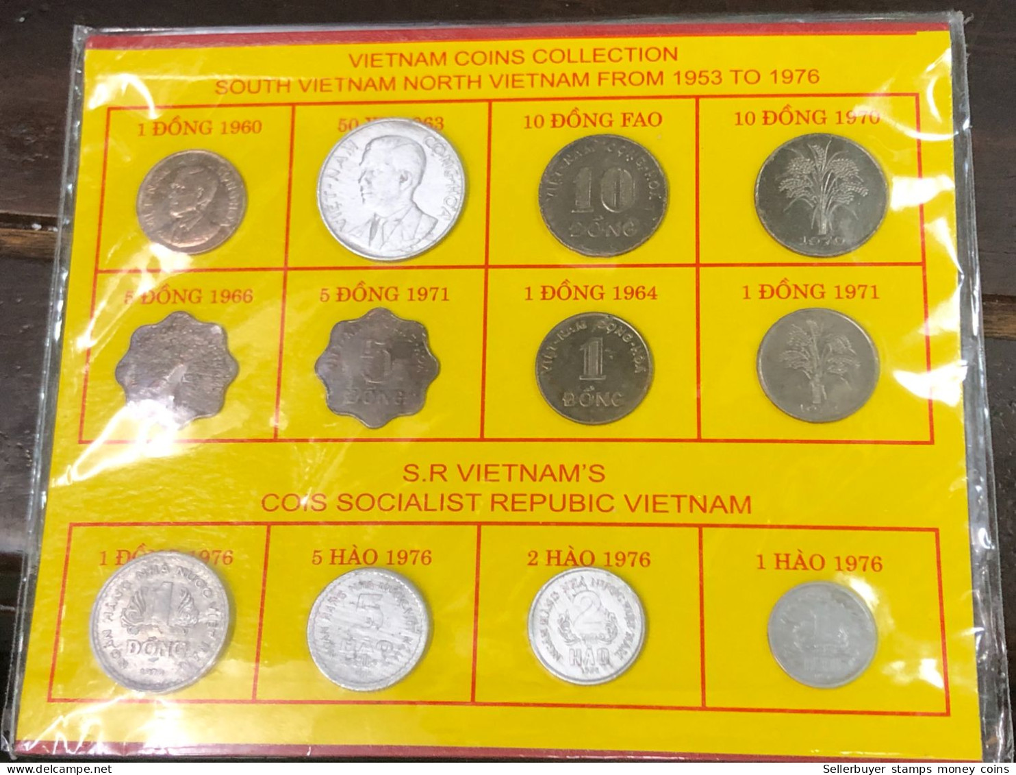 VIET NAM CONIS COLLECTION SOUTH VIET NAM AND NORTH VIET NAM FROM 1953-TO 1976 -12 PCS - Vietnam