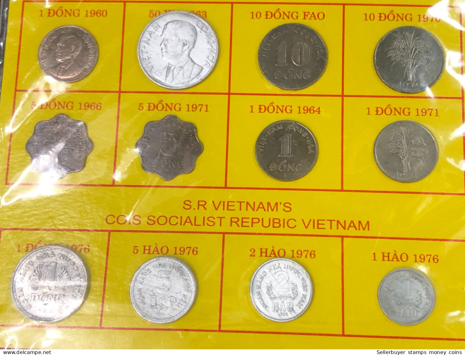 VIET NAM CONIS COLLECTION SOUTH VIET NAM AND NORTH VIET NAM FROM 1953-TO 1976 -12 PCS - Viêt-Nam
