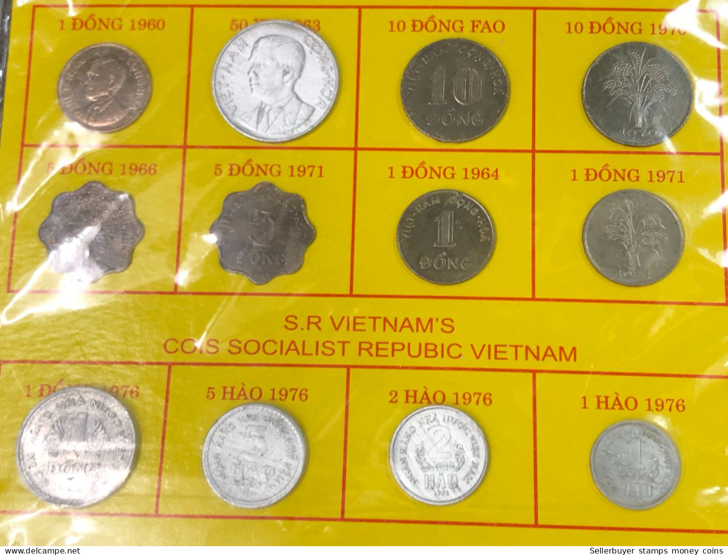 VIET NAM CONIS COLLECTION SOUTH VIET NAM AND NORTH VIET NAM FROM 1953-TO 1976 -12 PCS - Vietnam