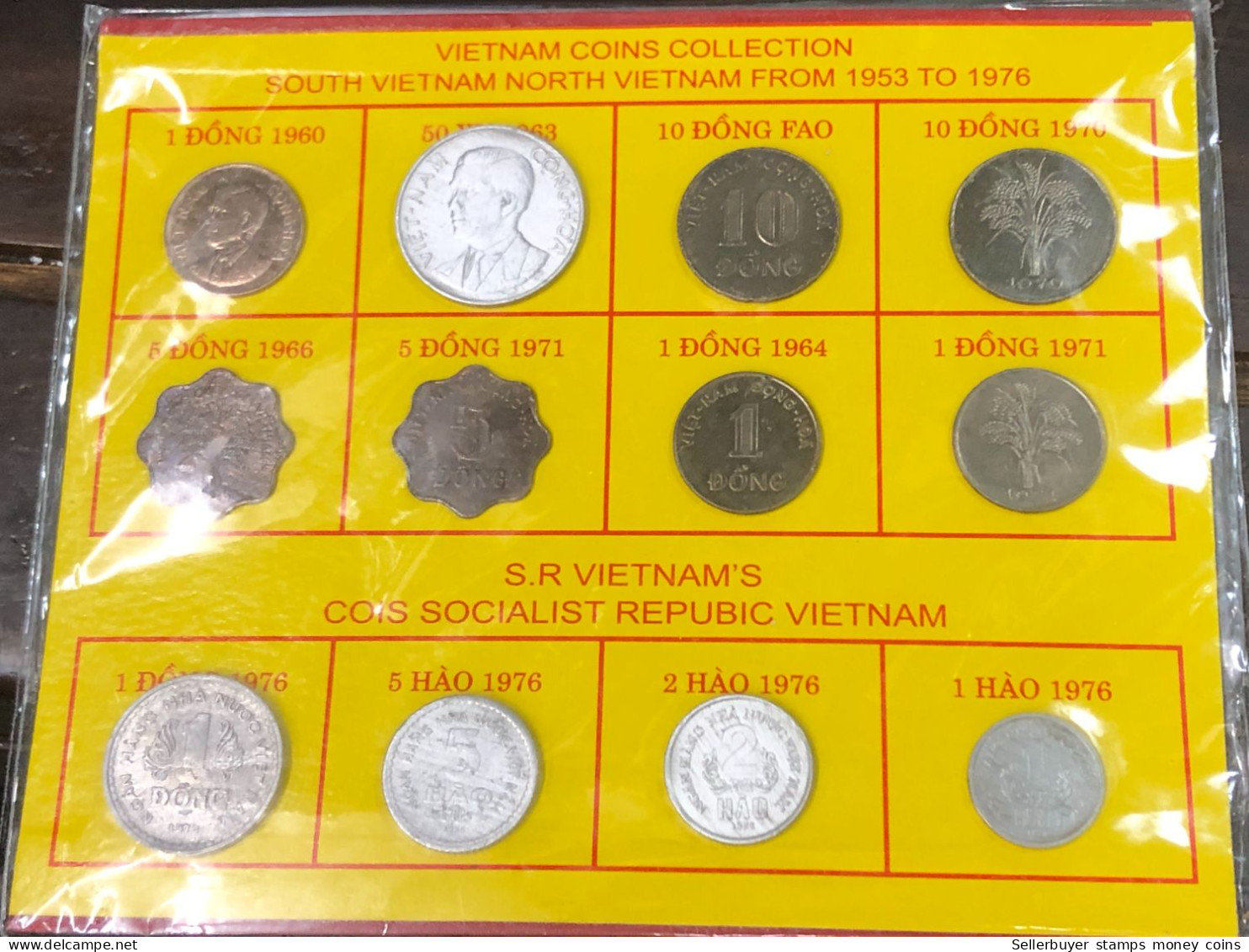 VIET NAM CONIS COLLECTION SOUTH VIET NAM AND NORTH VIET NAM FROM 1953-TO 1976 -12 PCS - Viêt-Nam