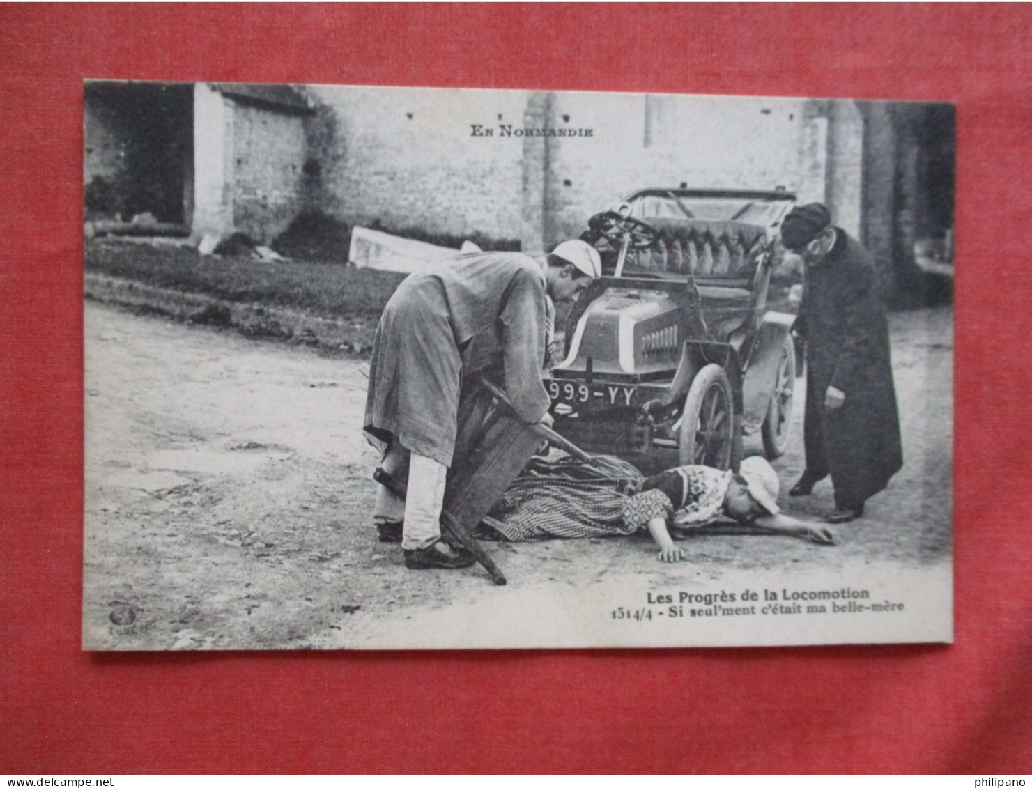 AUTOMOBILE - Les Progres De La Locomotion - Si Seul'ment C'etait Ma Belle Mere .   Ref 6414 - Autres & Non Classés