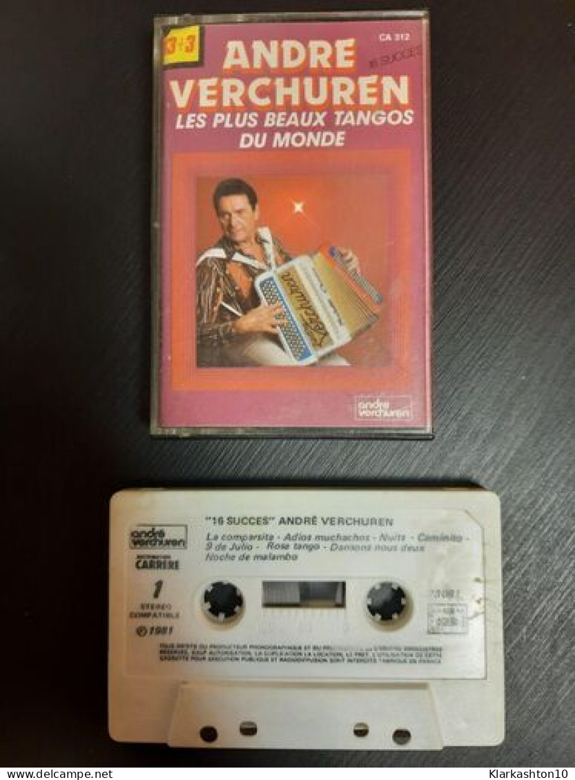 K7 Audio : Andre Verchuren : Les Plus Beaux Tangos Du Monde - Cassettes Audio