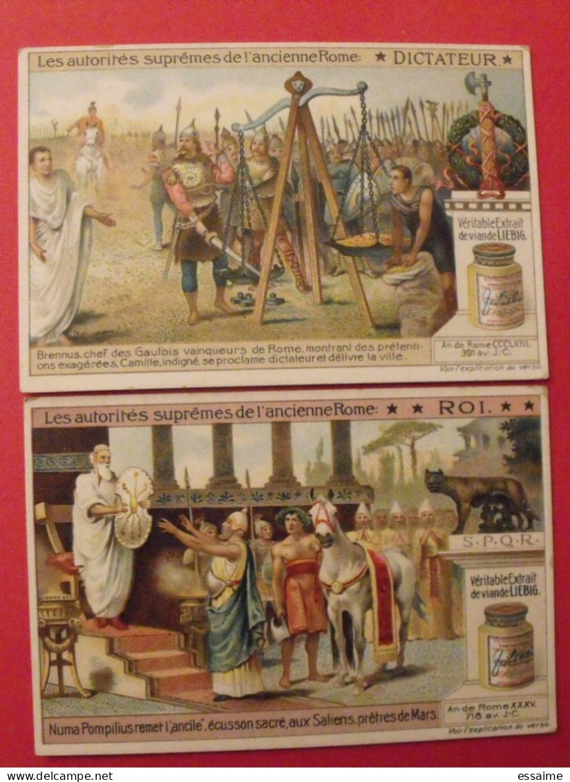 6 Chromo Liebig : Les Autorités Suprêmes De L'ancienne Rome. 1911. S 1021. Image, Chromos. édition Française - Liebig