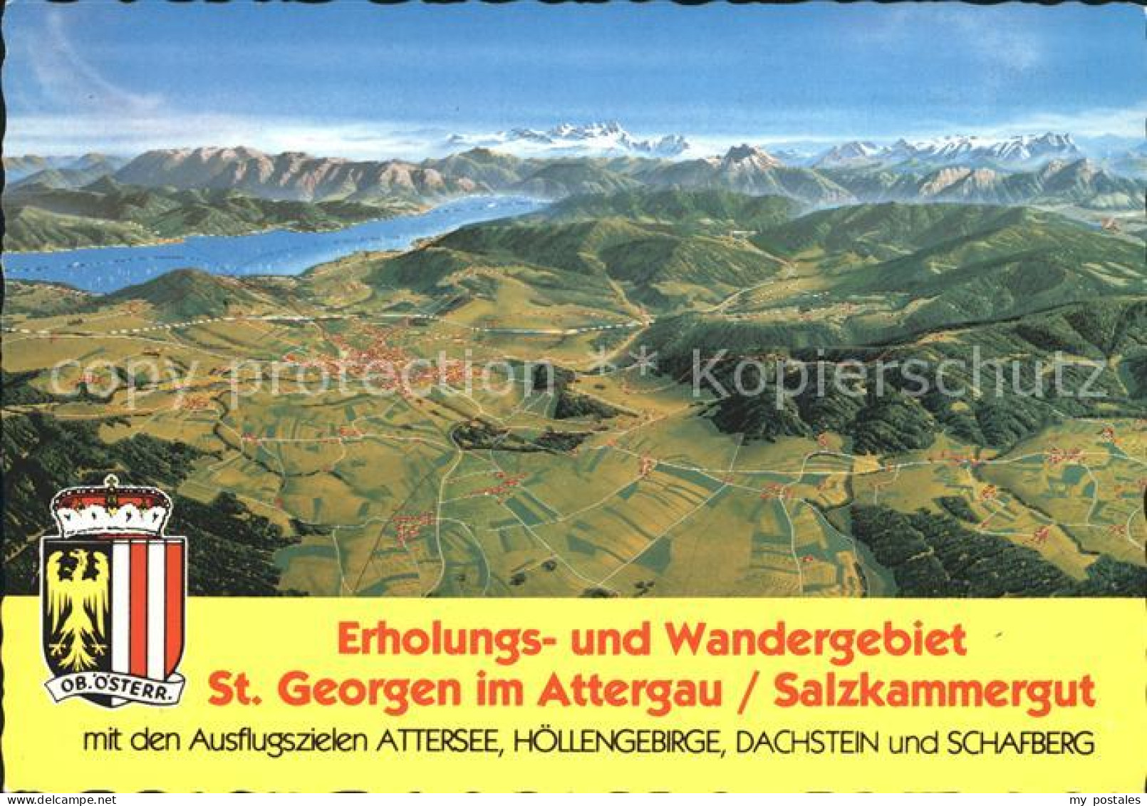 72181193 St Georgen Attergau Attersee Hoellengebirge Dachstein Schafberg  St Geo - Andere & Zonder Classificatie