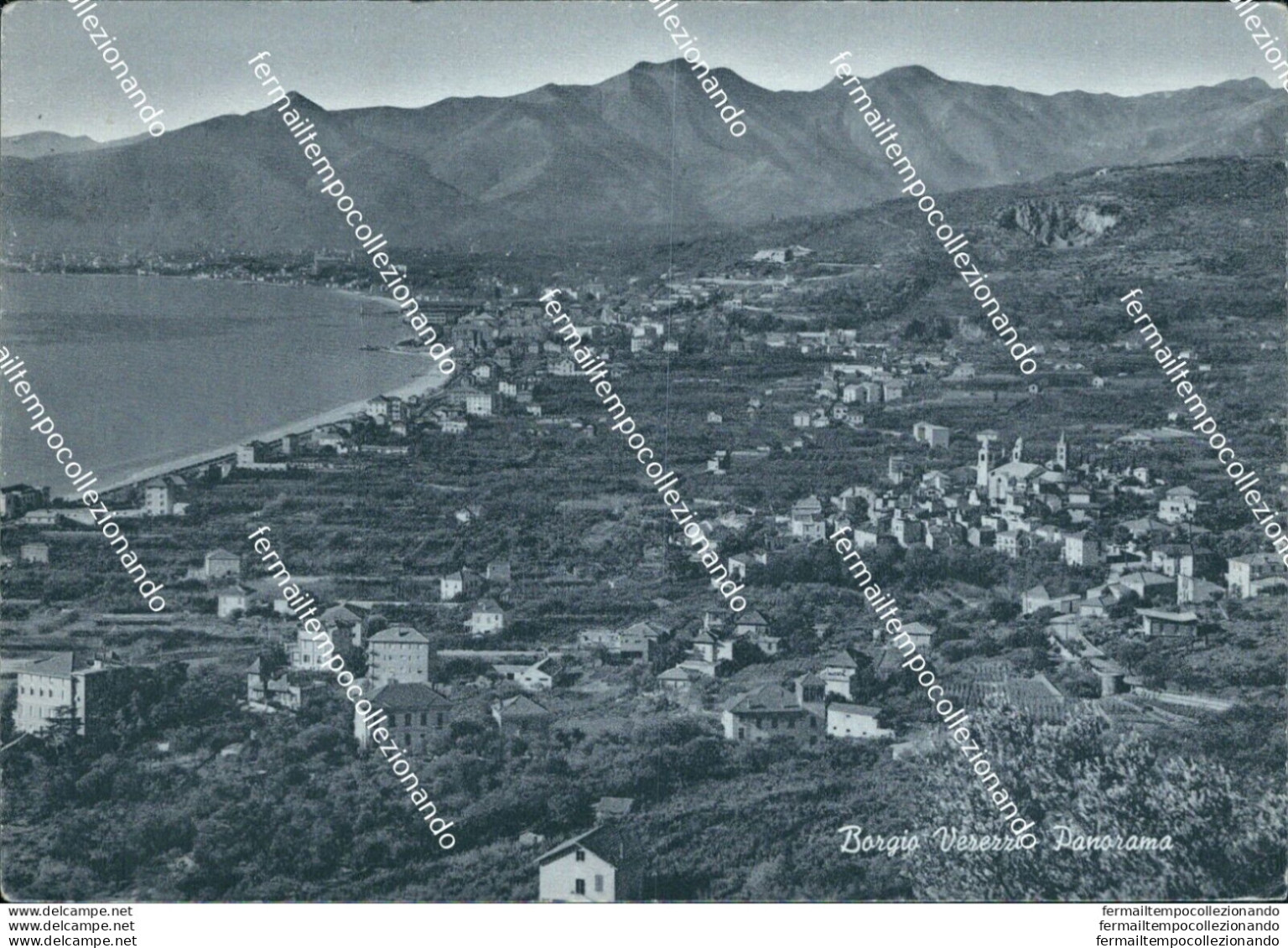 Bu450 Cartolina Borgio Verezzi Panorama Provincia Di Savona Liguria - Savona