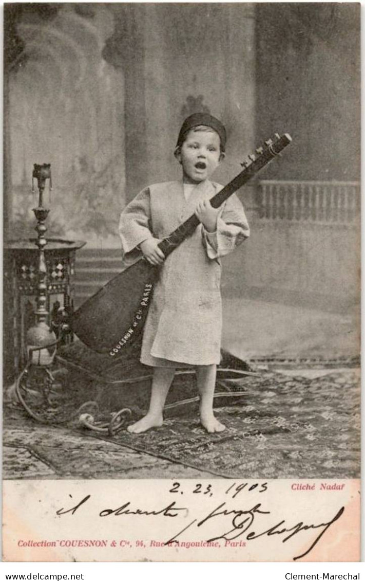 MUSIQUE: Enfant Avec Instrument De Musique - Très Bon état - Muziek En Musicus