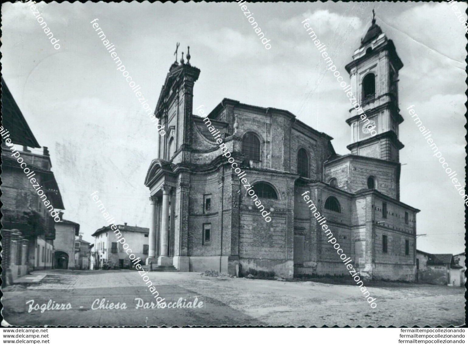 Bu442 Cartolina Foglizzo Chiesa Parrocchiale Provincia Di Torino Piemonte - Other & Unclassified