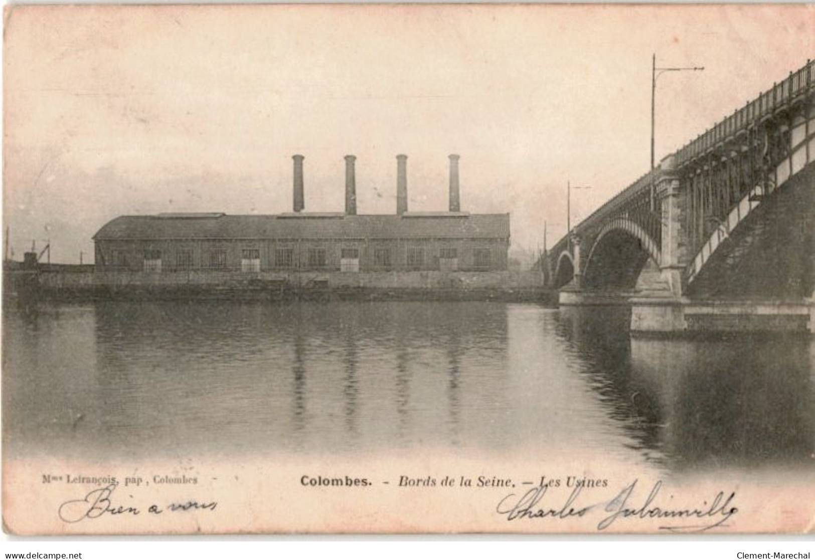 COLOMBES: Bords De La Seine Les Usines - Très Bon état - Colombes