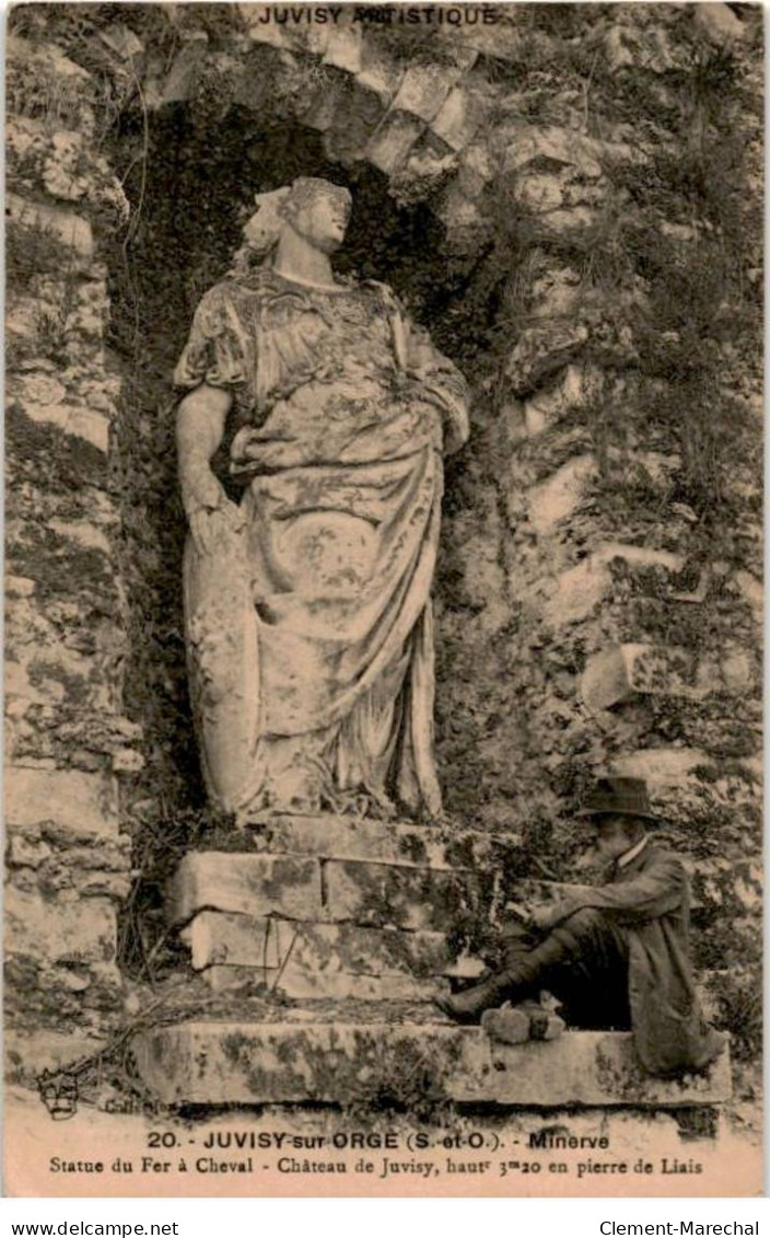 JUVISY-sur-ORGE: Minerve Statue Du Fer à Cheval, Château De Juvisy - Très Bon état - Juvisy-sur-Orge