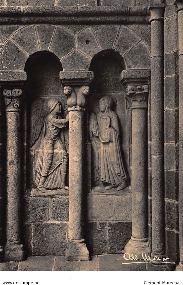 Albert MONIER : Ydes, Bas-reliefs Du Porche De L'eglise Romane XIIe Siecle, L'annonciation - Tres Bon Etat - Monier