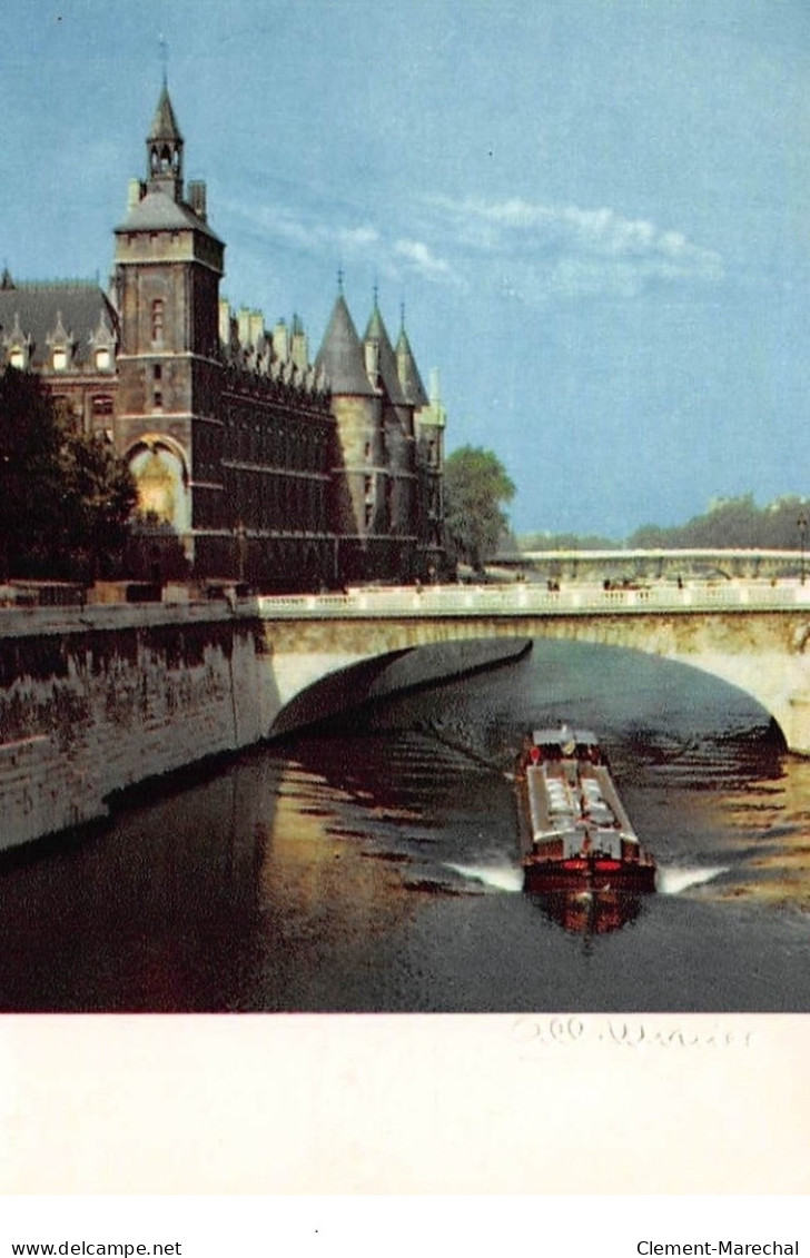 Albert MONIER : Paris La Seine Et Le Palais De Justice - Tres Bon Etat - Monier