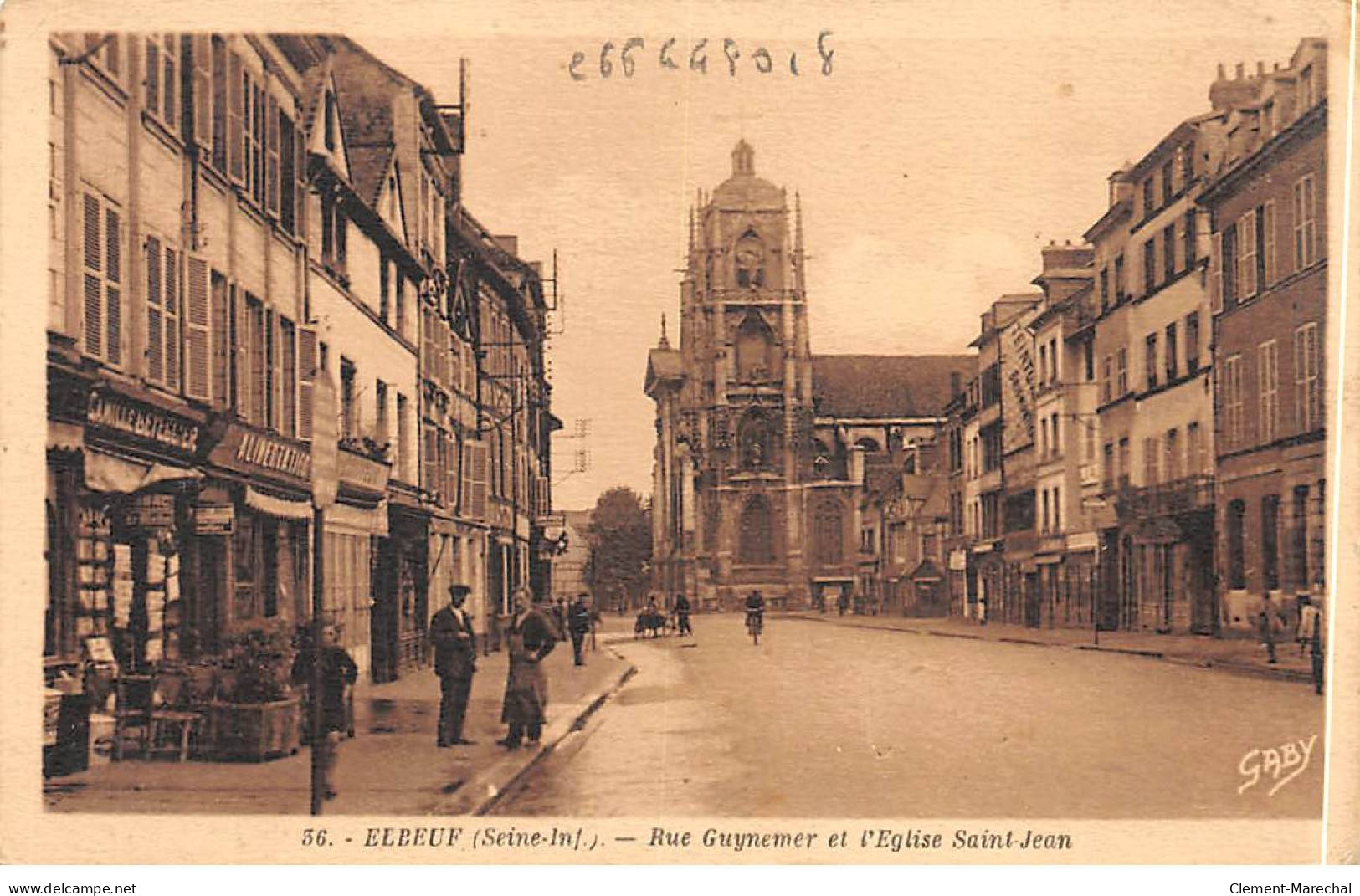 ELBEUF - Rue Guynemer Et L'Eglise Saint Jean - Très Bon état - Elbeuf