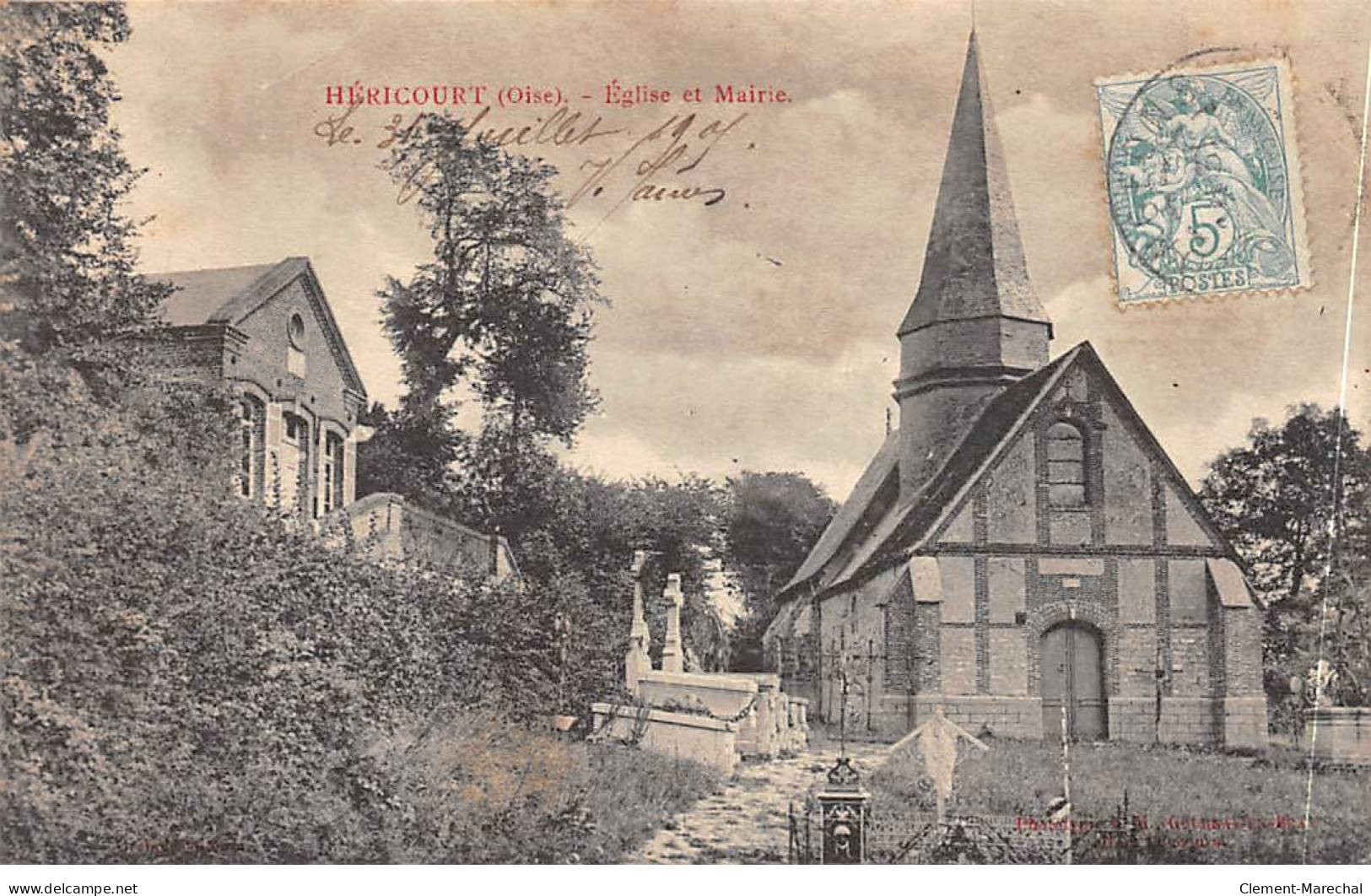 HERICOURT - Eglise Et Mairie - Très Bon état - Sonstige & Ohne Zuordnung