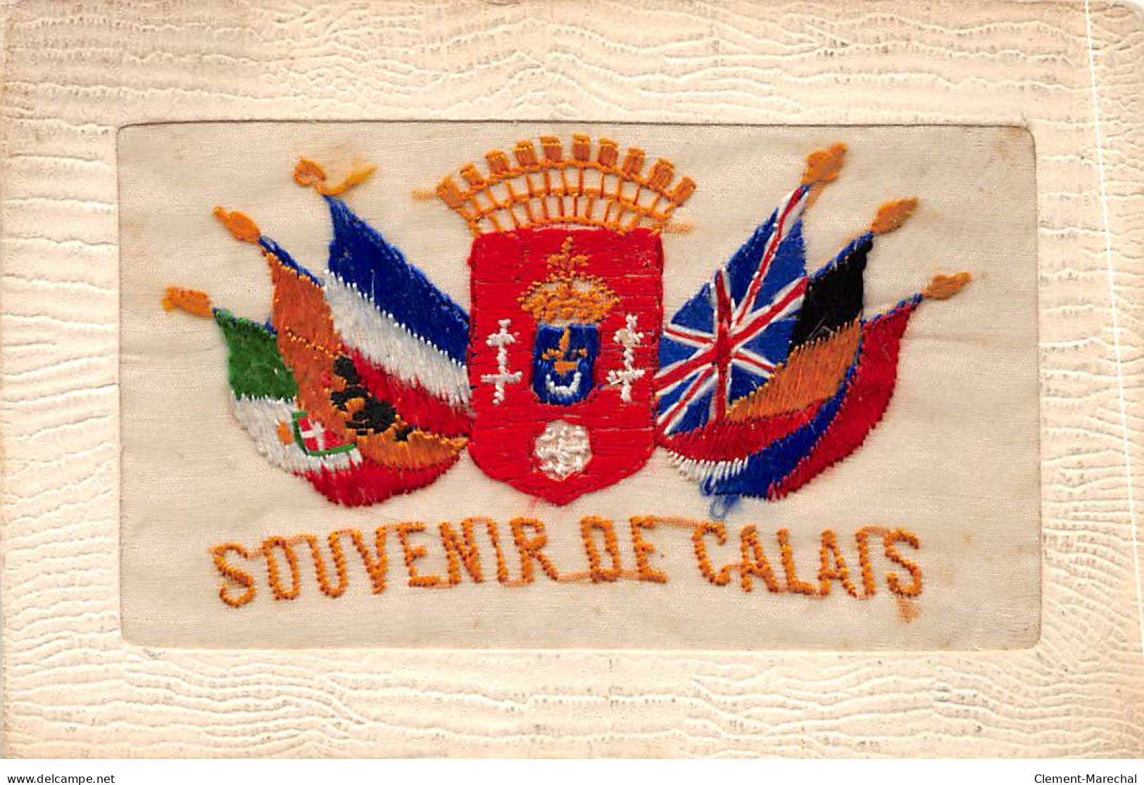 Souvenir De CALAIS - Drapeau - état - Calais