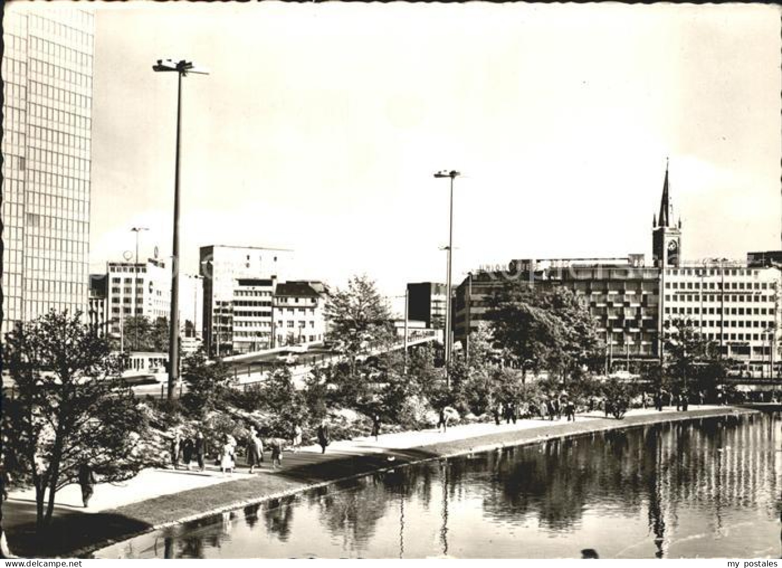 72180970 Duesseldorf Hofgarten Partie Mit Auto Hochstrasse Duesseldorf - Duesseldorf