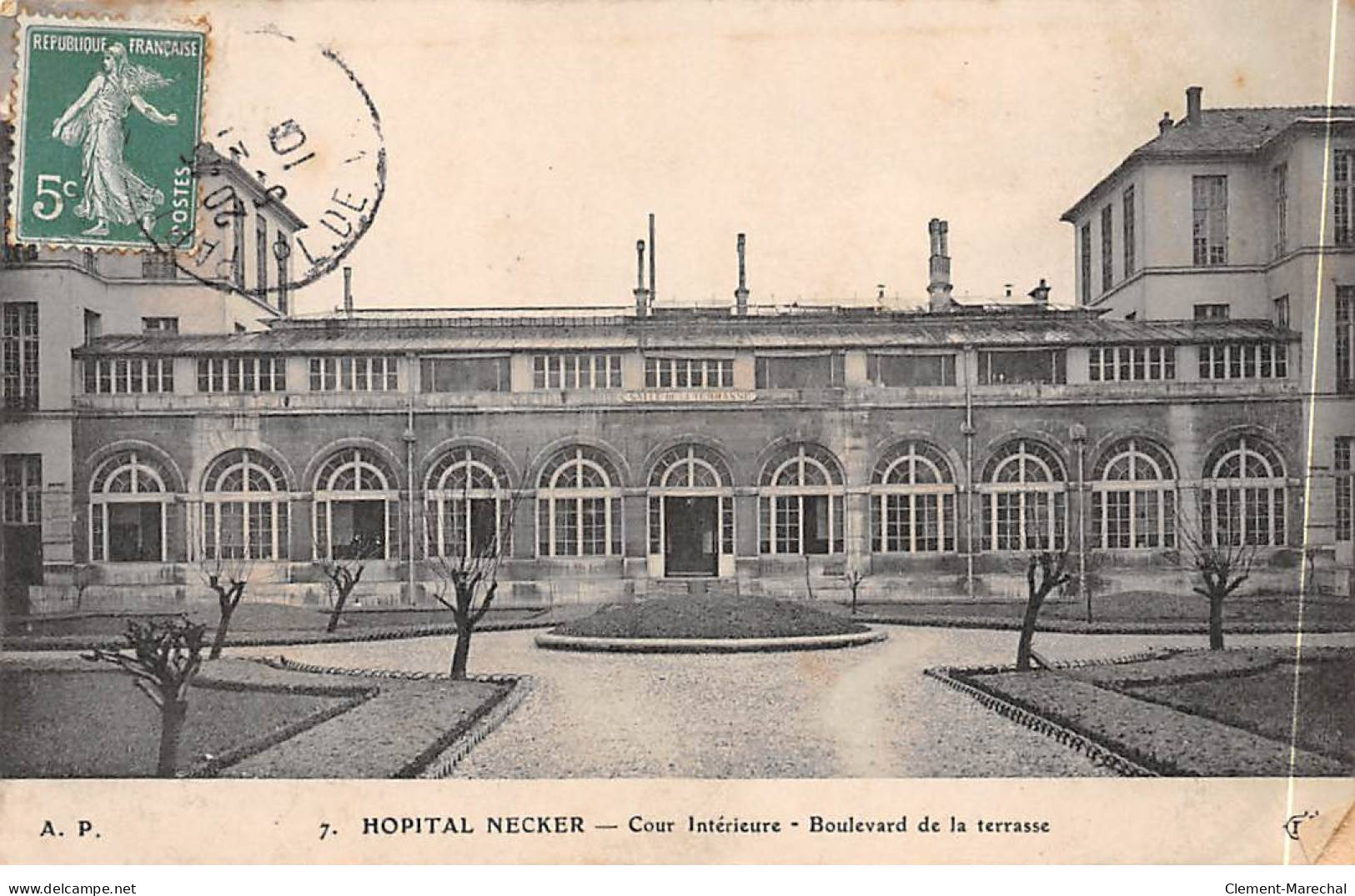 PARIS - Hopital Necker - Cour Intérieure - Boulevard De La Terrasse - Très Bon état - Health, Hospitals