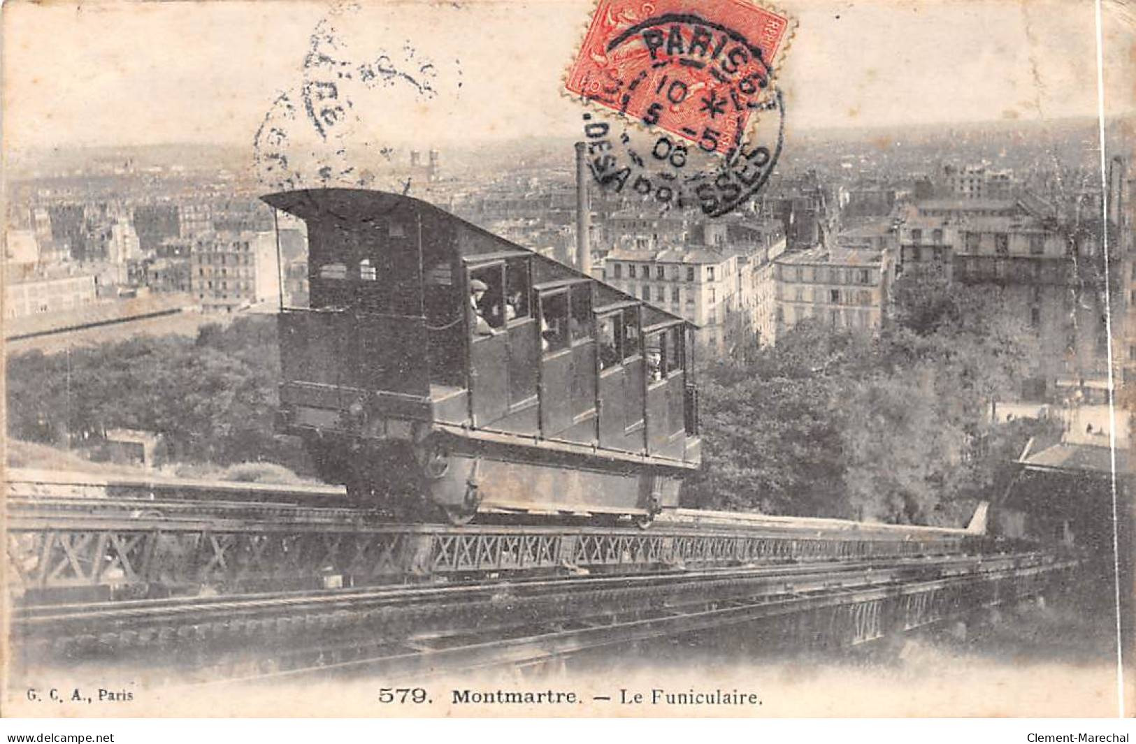 PARIS - Montmartre - Le Funiculaire - état - Transporte Público