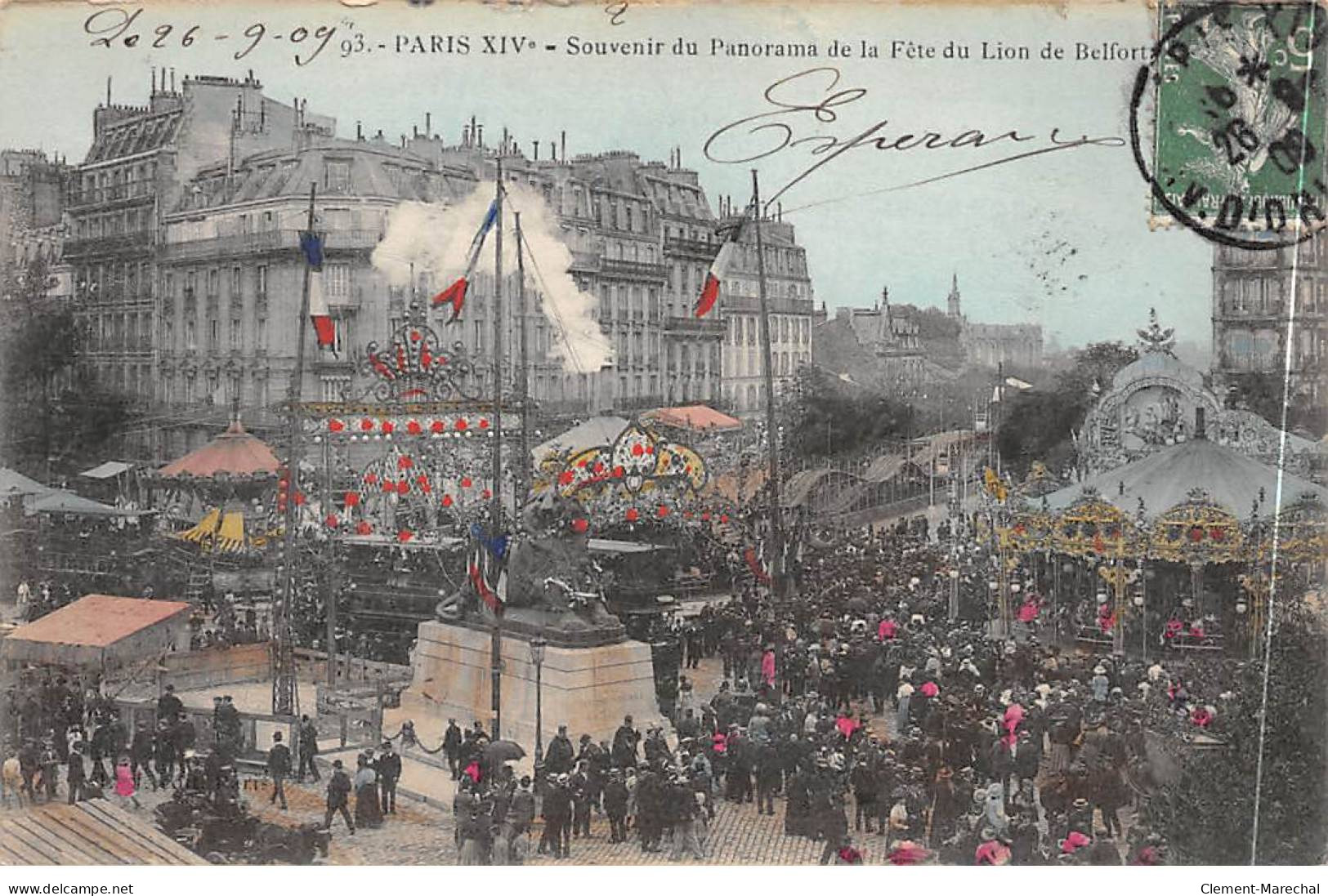 PARIS - Souvenir Du Panorama De La Fête Du Lion De Belfort - Très Bon état - Arrondissement: 14