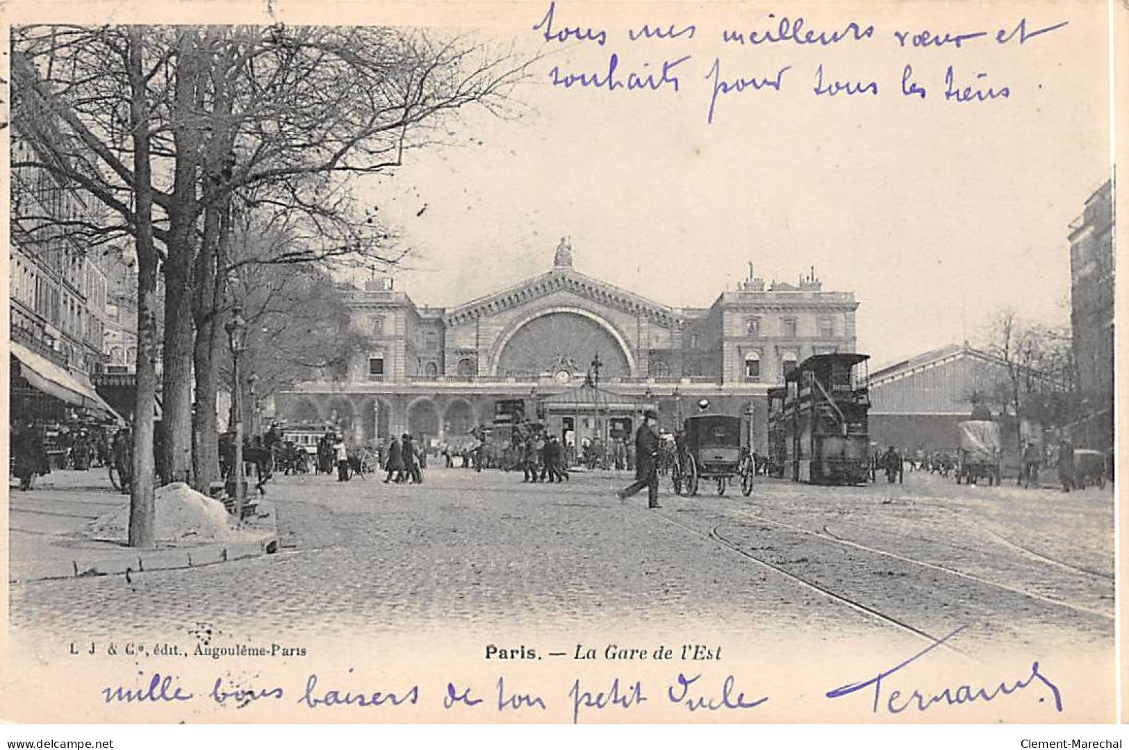 PARIS - La Gare De L'Est - Très Bon état - Stations, Underground