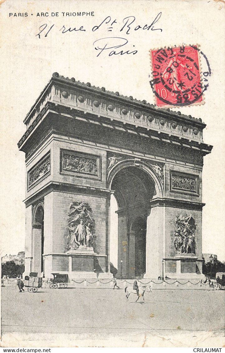 75-PARIS ARC DE TRIOMPHE-N°T5316-H/0257 - Triumphbogen