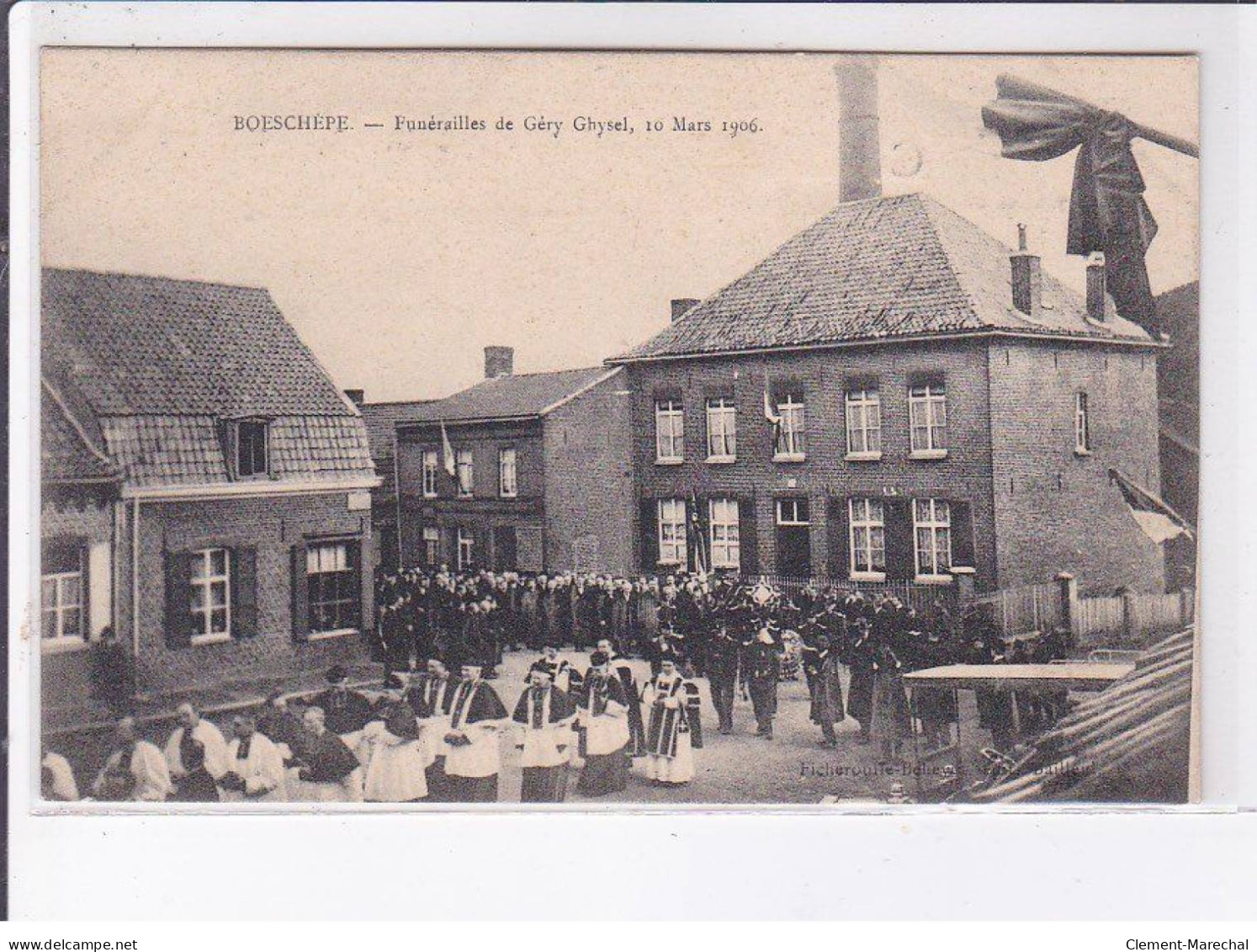 BOECHEPE: Funérailles De Géry Ghysel, 10 Mars 1906 - Très Bon état - Sonstige & Ohne Zuordnung