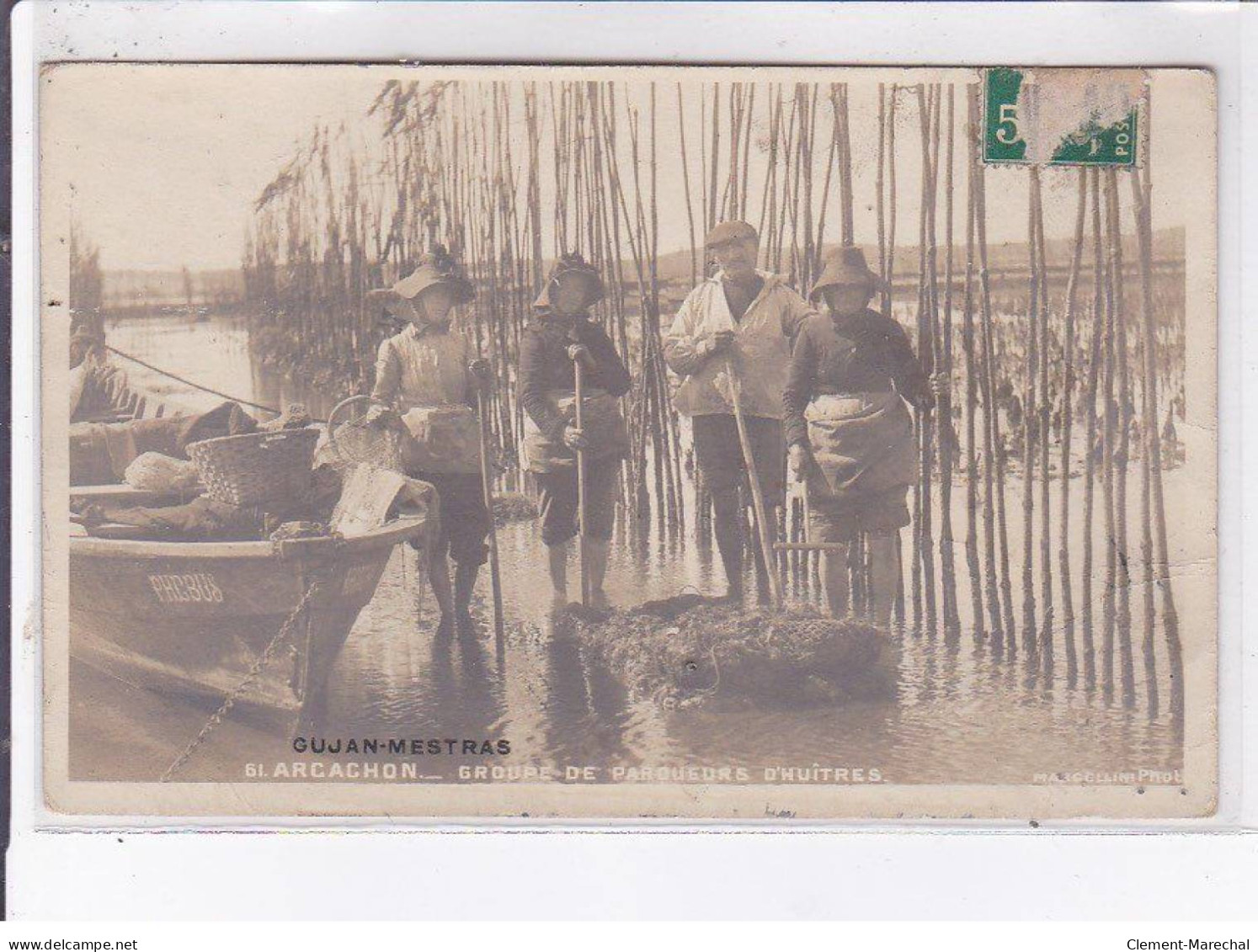 ARCACHON: Groupe De Parqueurs D'huîtres - état - Arcachon