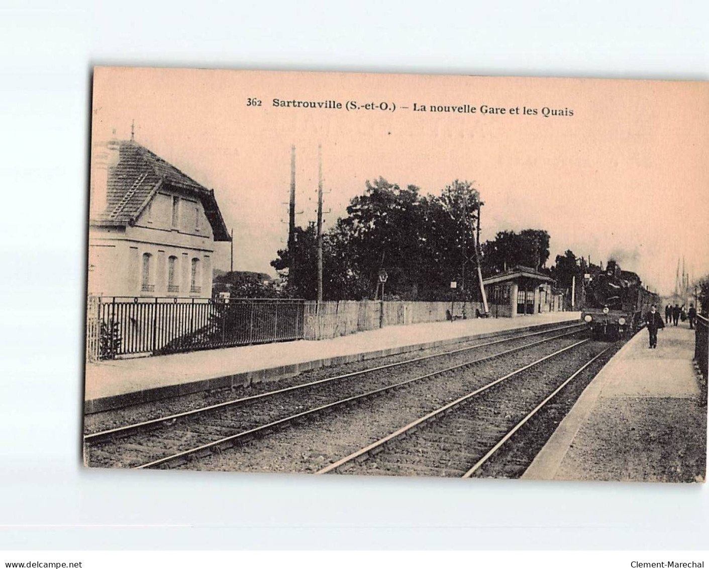 SARTROUVILLE : La Nouvelle Gare Et Les Quais - état - Sartrouville