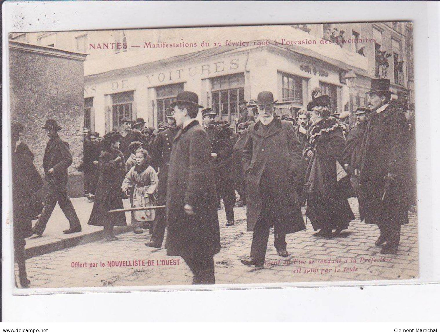 NANTES: Manifestation Du 11 Février 1906 A  L'occasion Des Inventaires - Très Bon état - Nantes