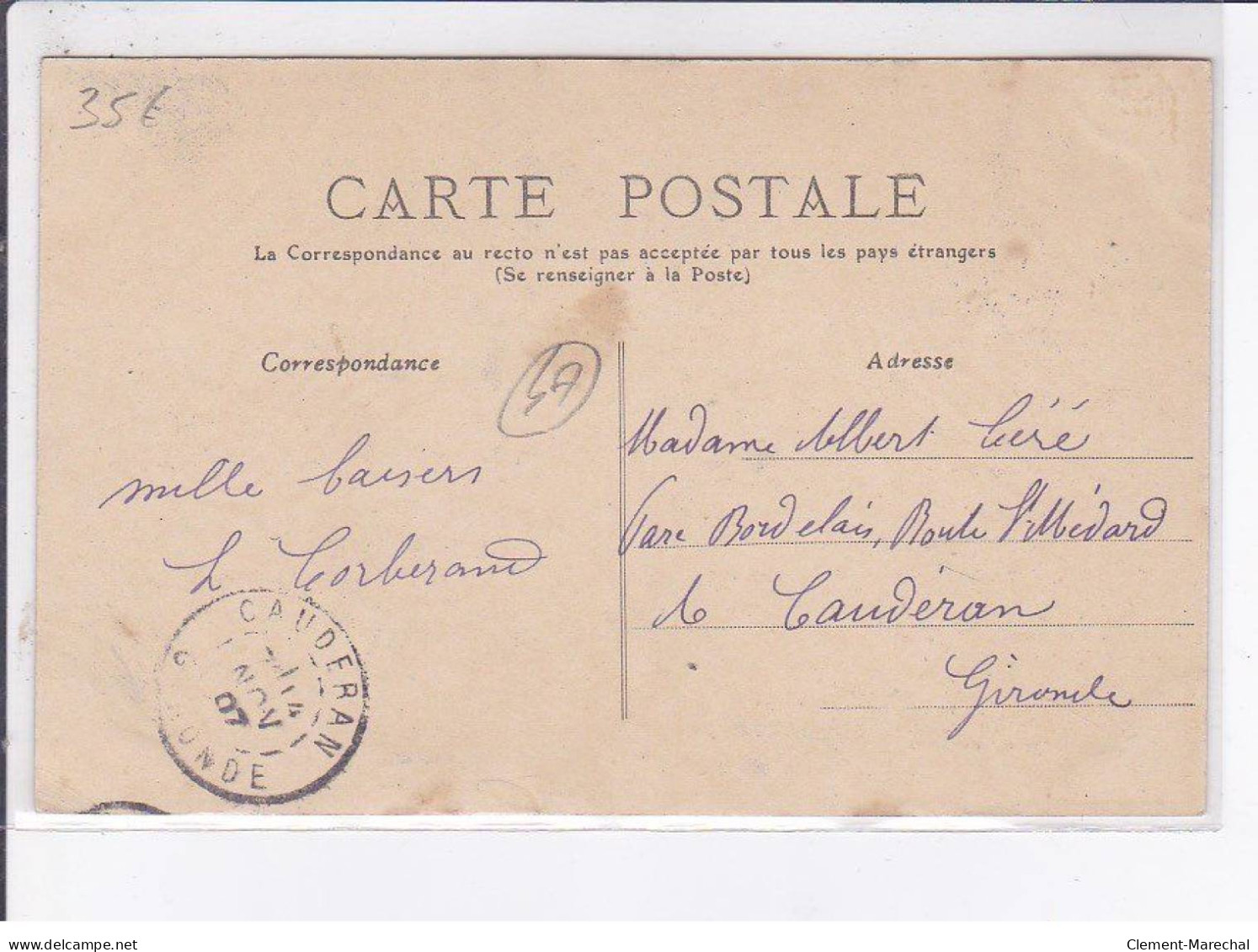 CASTELJALOUX: Concours De Voitures Fleuries 19 Août 1907 - Très Bon état - Casteljaloux